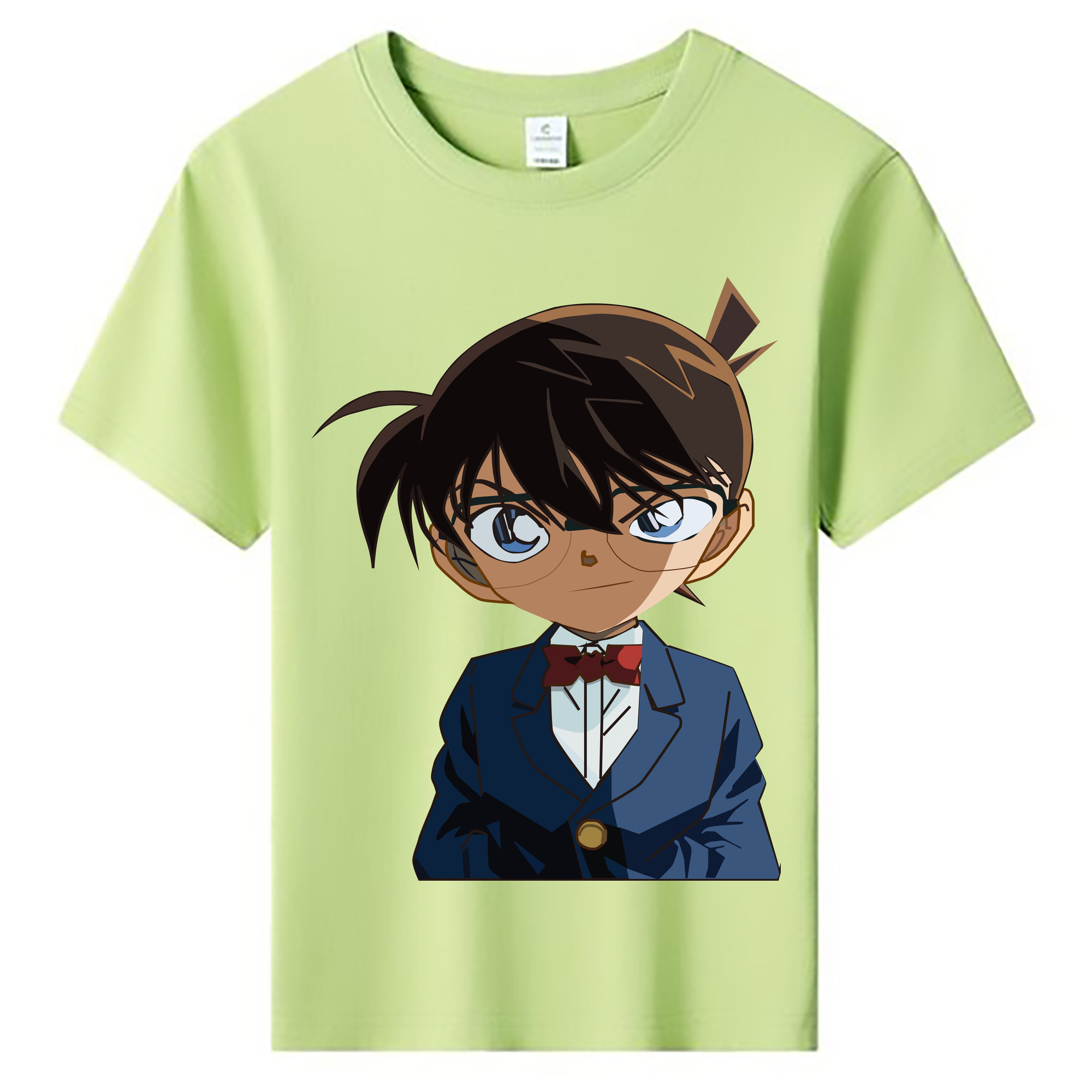 （画像用） 名探偵コナン 江戸川 コナン Detective Conan Conan Edogawa 綿100％キッズTシャツ（フロントプリント）